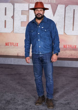 Photo for American actor Jon Huertas arrives at the Los Angeles Premiere Of Netflix's 'Rebel Moon - Part One: A Child Of Fire' held at the TCL Chinese Theatre IMAX on December 13, 2023 in Hollywood, Los Angeles, California, United States. - Royalty Free Image