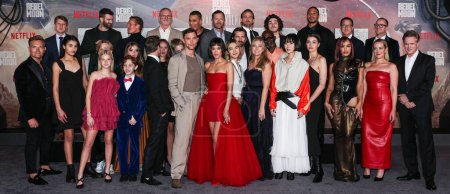 Photo for Celebrities arrive at the Los Angeles Premiere Of Netflix's 'Rebel Moon - Part One: A Child Of Fire' held at the TCL Chinese Theatre IMAX on December 13, 2023 in Hollywood, Los Angeles, California, United States. - Royalty Free Image
