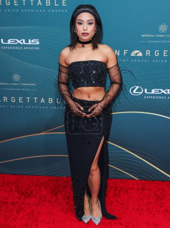 Photo for Vietnamese-American actress and singer Vivien Ngo arrives at the 21st Annual Unforgettable Gala Asian American Awards held at The Beverly Hilton Hotel on December 16, 2023 in Beverly Hills, Los Angeles, California, United States. - Royalty Free Image