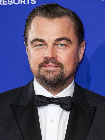 Photo for Leonardo DiCaprio arrives at the 35th Annual Palm Springs International Film Festival Film Awards held at the Palm Springs Convention Center on January 4, 2024 in Palm Springs, Riverside County, California, United States. (Photo by Xavier Collin/Imag - Royalty Free Image