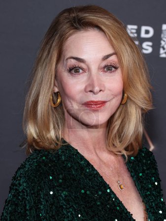Photo for Sharon Lawrence arrives at the Television Academy's 75th Annual Primetime Emmy Awards Performer Nominees Celebration held at the JW Marriott Los Angeles L.A. LIVE Platinum Ballroom on January 13, 2024 in Los Angeles, California, United States. - Royalty Free Image