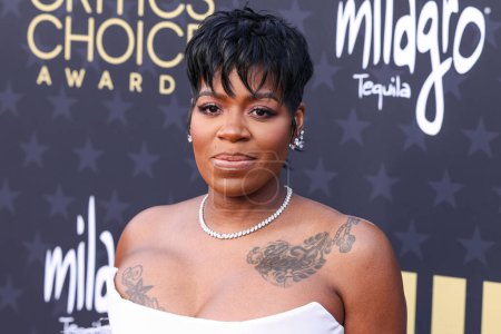Photo for Fantasia Barrino arrives at the 29th Annual Critics' Choice Awards held at The Barker Hangar on January 14, 2024 in Santa Monica, Los Angeles, California, United States. - Royalty Free Image