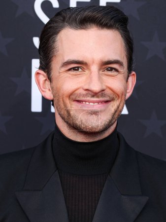 Photo for Jonathan Bailey arrives at the 29th Annual Critics' Choice Awards held at The Barker Hangar on January 14, 2024 in Santa Monica, Los Angeles, California, United States. - Royalty Free Image
