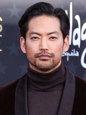 Photo for Joseph Lee arrives at the 29th Annual Critics' Choice Awards held at The Barker Hangar on January 14, 2024 in Santa Monica, Los Angeles, California, United States. - Royalty Free Image