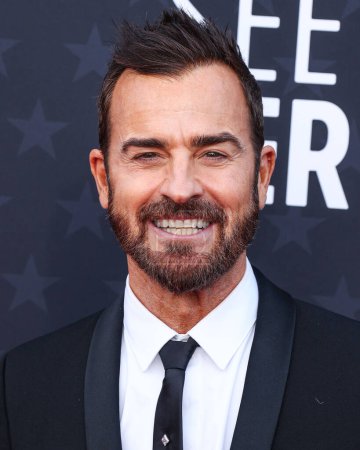 Photo for Justin Theroux arrives at the 29th Annual Critics' Choice Awards held at The Barker Hangar on January 14, 2024 in Santa Monica, Los Angeles, California, United States. - Royalty Free Image