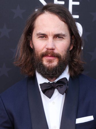 Photo for Taylor Kitsch arrives at the 29th Annual Critics' Choice Awards held at The Barker Hangar on January 14, 2024 in Santa Monica, Los Angeles, California, United States. - Royalty Free Image