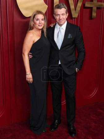 Photo for Jennifer Beesley and Max Beesley arrive at Apple TV+'s 75th Annual Primetime Emmy Awards Party held at Mother Wolf on January 15, 2024 in Hollywood, Los Angeles, California, United States. - Royalty Free Image