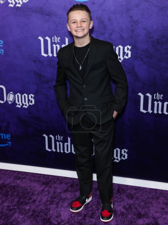 Foto de Gavin Cole llega al estreno mundial de 'The Underdoggs' de Amazon Prime Video celebrado en The Culver Theater el 23 de enero de 2024 en Culver City, Los Ángeles, California, Estados Unidos. - Imagen libre de derechos