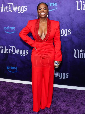 Photo for Kandi Burruss arrives at the World Premiere Of Amazon Prime Video's 'The Underdoggs' held at The Culver Theater on January 23, 2024 in Culver City, Los Angeles, California, United States. - Royalty Free Image
