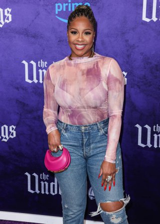 Photo for Miss Diddy arrives at the World Premiere Of Amazon Prime Video's 'The Underdoggs' held at The Culver Theater on January 23, 2024 in Culver City, Los Angeles, California, United States. - Royalty Free Image