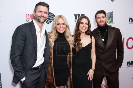Photo for James Lafferty, Barbara Alyn Woods and Bryan Greenberg arrive at the Los Angeles Premiere Of VMI Releasing's 'Junction' held at the Harmony Gold Theater on January 24, 2024 in Hollywood, Los Angeles, California, United States. - Royalty Free Image