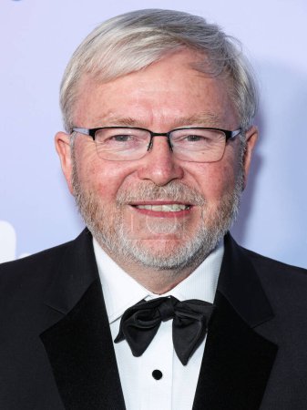 Photo for Kevin Rudd arrives at the 21st Annual G'Day USA (American Australian Association) Arts Gala 2024 held at the Skirball Cultural Center on February 1, 2024 in Los Angeles, California, United States. - Royalty Free Image