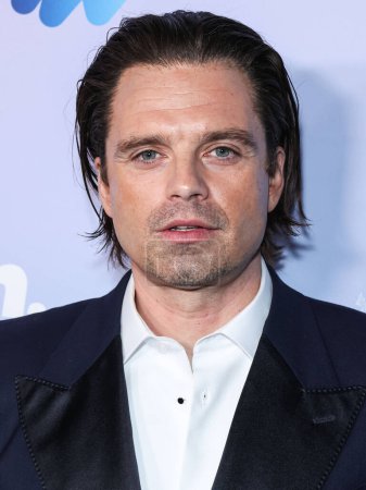 Photo for Sebastian Stan arrives at the 21st Annual G'Day USA (American Australian Association) Arts Gala 2024 held at the Skirball Cultural Center on February 1, 2024 in Los Angeles, California, United States. - Royalty Free Image