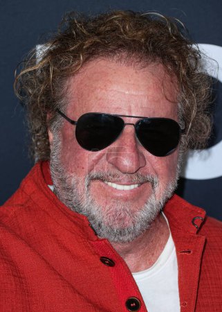 Photo for Sammy Hagar arrives at the 2024 MusiCares Person of the Year Honoring Jon Bon Jovi held at the Los Angeles Convention Center on February 2, 2024 in Los Angeles, California, United States. - Royalty Free Image