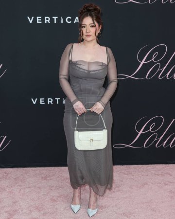 Photo for Emma Kenney arrives at the Los Angeles Premiere Of Vertical Entertainment's 'Lola' held at the Regency Bruin Theatre on February 3, 2024 in Westwood, Los Angeles, California, United States. - Royalty Free Image