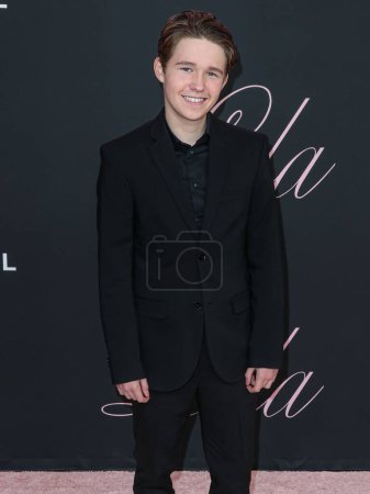 Photo for Luke David Blumm arrives at the Los Angeles Premiere Of Vertical Entertainment's 'Lola' held at the Regency Bruin Theatre on February 3, 2024 in Westwood, Los Angeles, California, United States. - Royalty Free Image