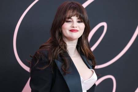 Photo for Selena Gomez arrives at the Los Angeles Premiere Of Vertical Entertainment's 'Lola' held at the Regency Bruin Theatre on February 3, 2024 in Westwood, Los Angeles, California, United States. - Royalty Free Image