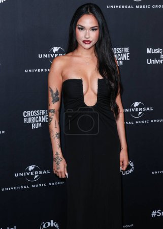 Photo for Maggie Lindemann arrives at Universal Music Group's 2024 66th GRAMMY Awards After Party held at nya studios WEST on February 4, 2024 in Hollywood, Los Angeles, California, United States. - Royalty Free Image