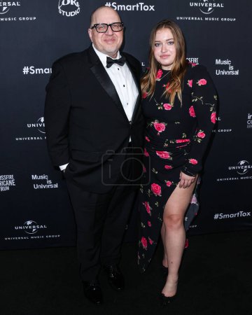 Photo for Steve Berman and daughter Lucie Berman arrive at Universal Music Group's 2024 66th GRAMMY Awards After Party held at nya studios WEST on February 4, 2024 in Hollywood, Los Angeles, California, United States. - Royalty Free Image