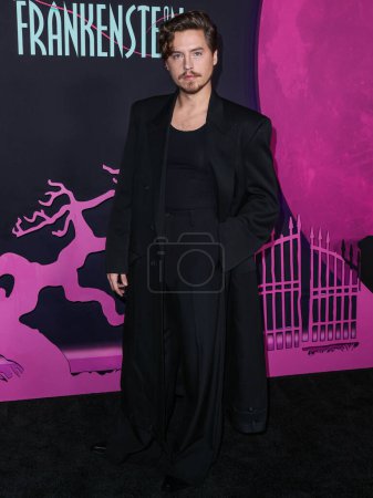 Photo for Cole Sprouse arrives at the Los Angeles Special Screening Of Focus Features 'Lisa Frankenstein' held at the Hollywood Athletic Club on February 5, 2024 in Hollywood, Los Angeles, California, United States. - Royalty Free Image