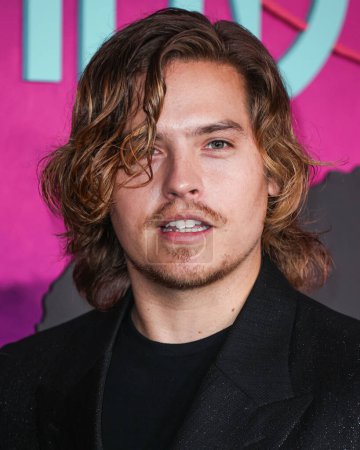 Photo for Dylan Sprouse arrives at the Los Angeles Special Screening Of Focus Features' 'Lisa Frankenstein' held at the Hollywood Athletic Club on February 5, 2024 in Hollywood, Los Angeles, California, United States. - Royalty Free Image