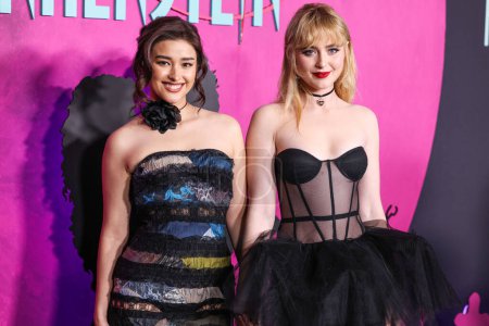 Photo for Liza Soberano and Kathryn Newton arrive at the Los Angeles Special Screening Of Focus Features 'Lisa Frankenstein' held at the Hollywood Athletic Club on February 5, 2024 in Hollywood, Los Angeles, California, United States. - Royalty Free Image