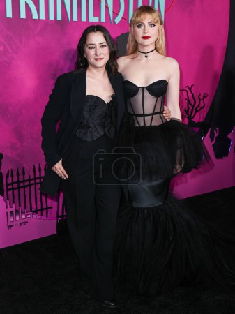 Photo for Zelda Williams and Kathryn Newton arrive at the Los Angeles Special Screening Of Focus Features' 'Lisa Frankenstein' held at the Hollywood Athletic Club on February 5, 2024 in Hollywood, Los Angeles, California, United States. - Royalty Free Image