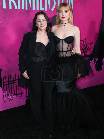 Photo for Zelda Williams and Kathryn Newton arrive at the Los Angeles Special Screening Of Focus Features' 'Lisa Frankenstein' held at the Hollywood Athletic Club on February 5, 2024 in Hollywood, Los Angeles, California, United States. - Royalty Free Image
