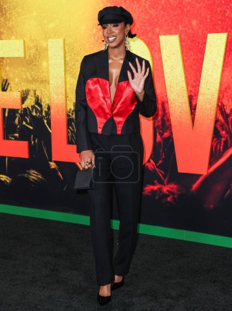 Foto de Kelly Rowland llega al estreno en Los Ángeles de 'Bob Marley: One Love' de Paramount Pictures celebrado en el Regency Village Theatre el 6 de febrero de 2024 en Westwood, Los Ángeles, California, Estados Unidos. - Imagen libre de derechos