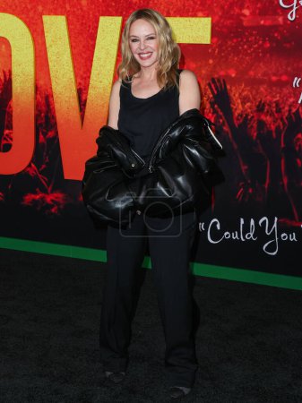 Foto de Kylie Minogue llega al estreno en Los Ángeles de 'Bob Marley: One Love' de Paramount Pictures celebrado en el Regency Village Theatre el 6 de febrero de 2024 en Westwood, Los Ángeles, California, Estados Unidos. - Imagen libre de derechos