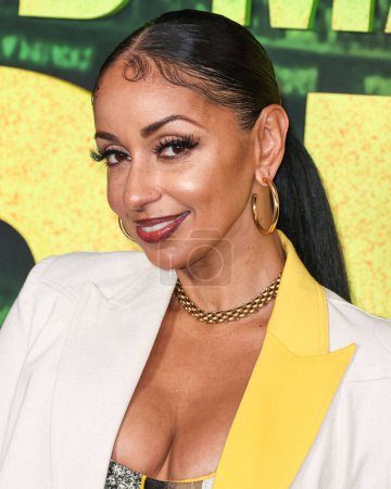 Photo for Mya arrives at the Los Angeles Premiere Of Paramount Pictures' 'Bob Marley: One Love' held at the Regency Village Theatre on February 6, 2024 in Westwood, Los Angeles, California, United States. - Royalty Free Image