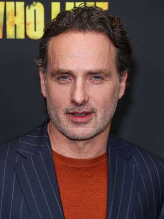 Photo for Andrew Lincoln arrives at the Los Angeles Premiere Of AMC+'s 'The Walking Dead: The Ones Who Live' Season 1 held at the Linwood Dunn Theater at the Pickford Center for Motion Picture Study on February 7, 2024 in Hollywood, Los Angeles, California - Royalty Free Image