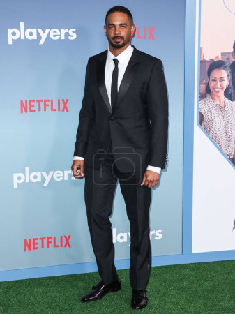 Photo for Damon Wayans Jr. arrives at the Los Angeles Premiere Of Netflix's 'Players' held at The Egyptian Theatre Hollywood on February 8, 2024 in Hollywood, Los Angeles, California, United States. - Royalty Free Image