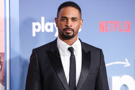Photo for Damon Wayans Jr. arrives at the Los Angeles Premiere Of Netflix's 'Players' held at The Egyptian Theatre Hollywood on February 8, 2024 in Hollywood, Los Angeles, California, United States. - Royalty Free Image