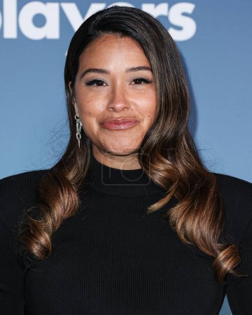 Photo for Gina Rodriguez arrives at the Los Angeles Premiere Of Netflix's 'Players' held at The Egyptian Theatre Hollywood on February 8, 2024 in Hollywood, Los Angeles, California, United States. - Royalty Free Image