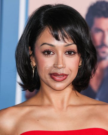 Photo for Liza Koshy arrives at the Los Angeles Premiere Of Netflix's 'Players' held at The Egyptian Theatre Hollywood on February 8, 2024 in Hollywood, Los Angeles, California, United States. - Royalty Free Image