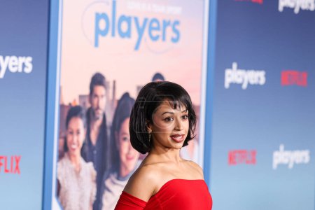 Téléchargez les photos : Liza Koshy arrive au Los Angeles Premiere Of Netflix's 'Players' au Egyptian Theatre Hollywood le 8 février 2024 à Hollywood, Los Angeles, Californie, États-Unis. - en image libre de droit