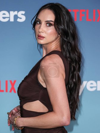Photo for Mia Scholink arrives at the Los Angeles Premiere Of Netflix's 'Players' held at The Egyptian Theatre Hollywood on February 8, 2024 in Hollywood, Los Angeles, California, United States. - Royalty Free Image