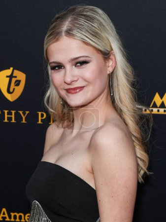 Photo for Darci Lynne Farmer arrives at the 31st Annual Movieguide Awards Gala held at AVALON Hollywood and Bardot on February 9, 2024 in Hollywood, Los Angeles, California, United States. - Royalty Free Image