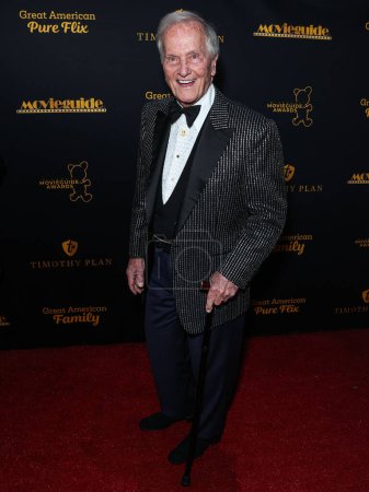 Téléchargez les photos : Pat Boone arrive au 31e gala annuel des Movieguide Awards qui s'est tenu à AVALON Hollywood et Bardot le 9 février 2024 à Hollywood, Los Angeles, Californie, États-Unis. - en image libre de droit