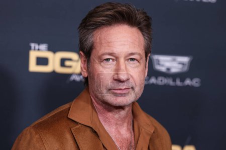 Photo for David Duchovny arrives at the 76th Annual Directors Guild Of America (DGA) Awards held at The Beverly Hilton Hotel on February 10, 2024 in Beverly Hills, Los Angeles, California, United States. - Royalty Free Image