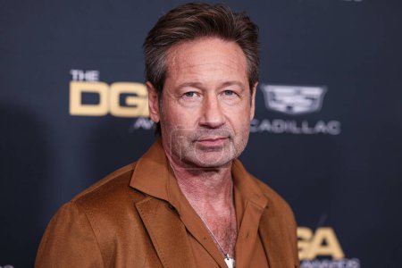 Photo for David Duchovny arrives at the 76th Annual Directors Guild Of America (DGA) Awards held at The Beverly Hilton Hotel on February 10, 2024 in Beverly Hills, Los Angeles, California, United States. - Royalty Free Image