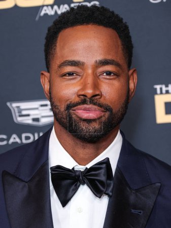 Photo for Jay Ellis arrives at the 76th Annual Directors Guild Of America (DGA) Awards held at The Beverly Hilton Hotel on February 10, 2024 in Beverly Hills, Los Angeles, California, United States. - Royalty Free Image