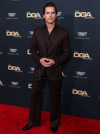 Foto de Matt Bomer llega a los Premios del Gremio de Directores Anuales de América (DGA) celebrados en el Beverly Hilton Hotel el 10 de febrero de 2024 en Beverly Hills, Los Ángeles, California, Estados Unidos. - Imagen libre de derechos