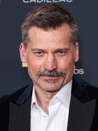 Photo for Nikolaj Coster-Waldau arrives at the 76th Annual Directors Guild Of America (DGA) Awards held at The Beverly Hilton Hotel on February 10, 2024 in Beverly Hills, Los Angeles, California, United States. - Royalty Free Image