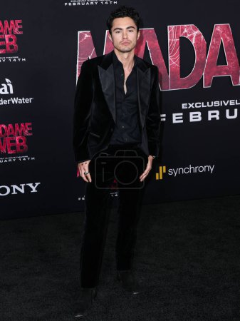 Photo for Darren Barnet arrives at the World Premiere Of Columbia Pictures' 'Madame Web' held at the Regency Village Theatre on February 12, 2024 in Westwood, Los Angeles, California, United States. - Royalty Free Image