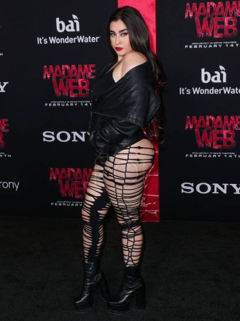 Photo for Lauren Jauregui arrives at the World Premiere Of Columbia Pictures' 'Madame Web' held at the Regency Village Theatre on February 12, 2024 in Westwood, Los Angeles, California, United States. - Royalty Free Image