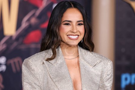 Photo for Becky G arrives at the Los Angeles Premiere Of Amazon MGM Studios' 'This Is Me...Now: A Love Story' held at the Dolby Theatre on February 13, 2024 in Hollywood, Los Angeles, California, United States. - Royalty Free Image