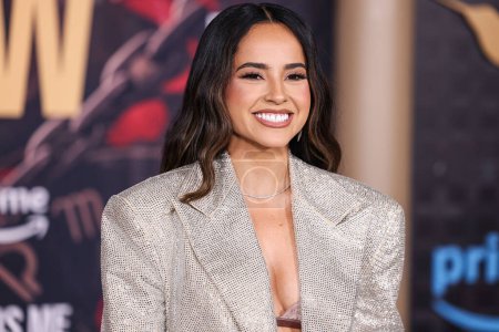 Photo for Becky G arrives at the Los Angeles Premiere Of Amazon MGM Studios' 'This Is Me...Now: A Love Story' held at the Dolby Theatre on February 13, 2024 in Hollywood, Los Angeles, California, United States. - Royalty Free Image