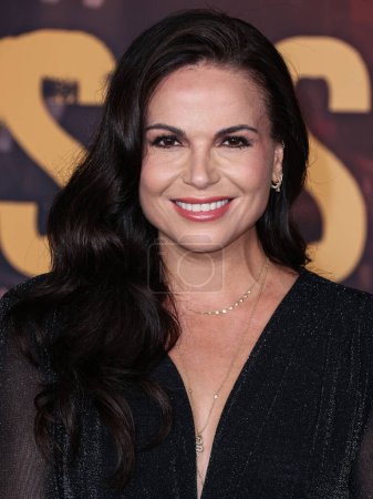 Photo for Lana Parrilla arrives at the Los Angeles Premiere Of Amazon MGM Studios' 'This Is Me...Now: A Love Story' held at the Dolby Theatre on February 13, 2024 in Hollywood, Los Angeles, California, United States. - Royalty Free Image